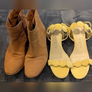 Tory Burch Ankle Boots And Sole Society Strappy Heels Size 7.5